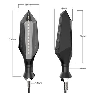 Luces Intermitentes Secuenciales de Doble Color para Motocicleta, Luces LED Universales para Motocicleta, Lámpara de Señal de Giro, Bombilla de Doble Color - Product Image 2