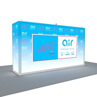 Comptoirs publicitaires LED modulaires en aluminium de 6 pieds avec impression SEG et port USB