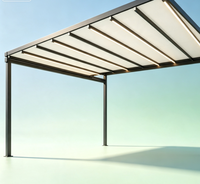 Auvent rétractable motorisé écologique avec structure en aluminium |   Télécommande étanche, anti-corrosion, anti-rongeurs, pour hôtel