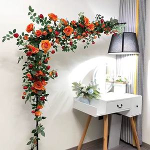 Decorazione di fiori in erba forgiata su misura di fascia alta con <span class=keywords><strong>vite</strong></span> e fiori artificiali - Product Image 6