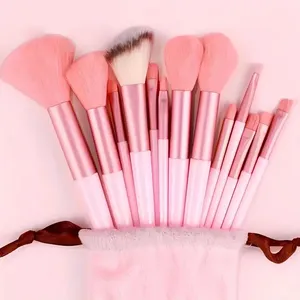 33Pcs Makeup Tools Kit Professional Soft Fluffy Makeup <b>Brush</b> Set Foundation <b>Blush</b> Eyebrow Shadow With Headband Wristband Pink - Product Image 4