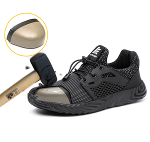 JIANKUN Chaussures de Sécurité Certifiées CE pour Hommes et Femmes, Nouveau Style Décontracté de Bureau avec Embout en Acier et Semelle Anti-Perforation, Idéales pour le Travail et la Course - Product Image 1