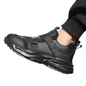 Durable <b>Functional</b> Men Safety Work <b>Shoes</b> Construction Mid Cut Protective Footwear Anti-slip Microfiber Leather Steel Toe Safety - Product Image 3