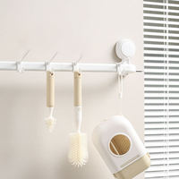 Ensemble de brosses à biberons en silicone lavables, écologiques, durables, sans BPA, de haute qualité, multifonctionnelles, nettoyeur de biberons en PP, portatif