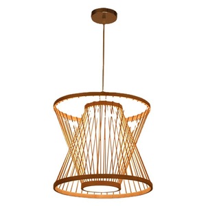 Bamboo Weaving Chandelier Round E27 Led <b>Light</b> For <b>Dining</b> Room Hotel Restaurant Japanese Style Lighting Fixture - Product Image 5