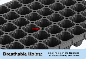 Khay ươm cây giống nhựa dày, bền, 200 ô, gói 10 cái, dùng cho rau củ quả, cây con, trồng cây, nuôi rễ - Product Image 2