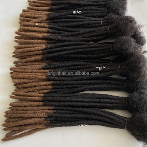 Extensions de Dreadlocks Brésiliennes 100% Faites Main, Locs Blond Ombré pour Hommes Femmes Hippie <span class=keywords><strong>Afro</strong></span> Tressage Crochet Dreads - Product Image 3