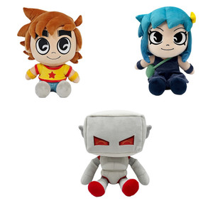<span class=keywords><strong>Peluche</strong></span> personnalisée avec logo Scott Take-off Robot-01 Ramona Scott Pilgrim, poupée en <span class=keywords><strong>peluche</strong></span>, dessin animé, anime, coussin moelleux, pas cher - Product Image 1