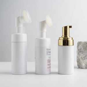 Botella de Plástico PET con Bomba de Espuma de 100ml-250ml, con Cepillo de Limpieza de Silicona, Dispensador de Espuma para Limpiador Facial, Venta al Por Mayor - Product Image 3