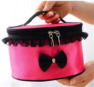 Borsa Cosmetica Creativa Cilindrica Comprimibile Impermeabile per Cucina Camera da Letto Tavolo Grande Capacità Antiruggine da Viaggio - Product Image 1