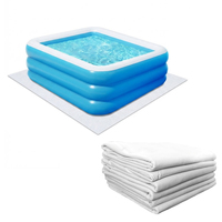 Tapis de sol pour piscine facile à installer, doublure souple, coussin, feuille de base lisse pour l'installation et la rénovation de piscines