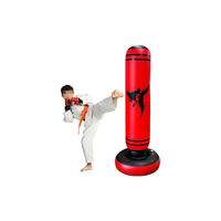 Sac de frappe gonflable sur pied pour adultes, idéal pour la boxe – Meilleure vente