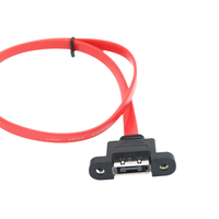 Cavo di Prolunga SATA per Montaggio su Pannello, Cavo Dati SATA 3.0 Femmina Montabile a 7 Pin per IPC ATM KIOS POS