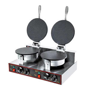 Machine à peau croustillante d'usine de gaufrier à cône doux électrique commercial - Product Image 4