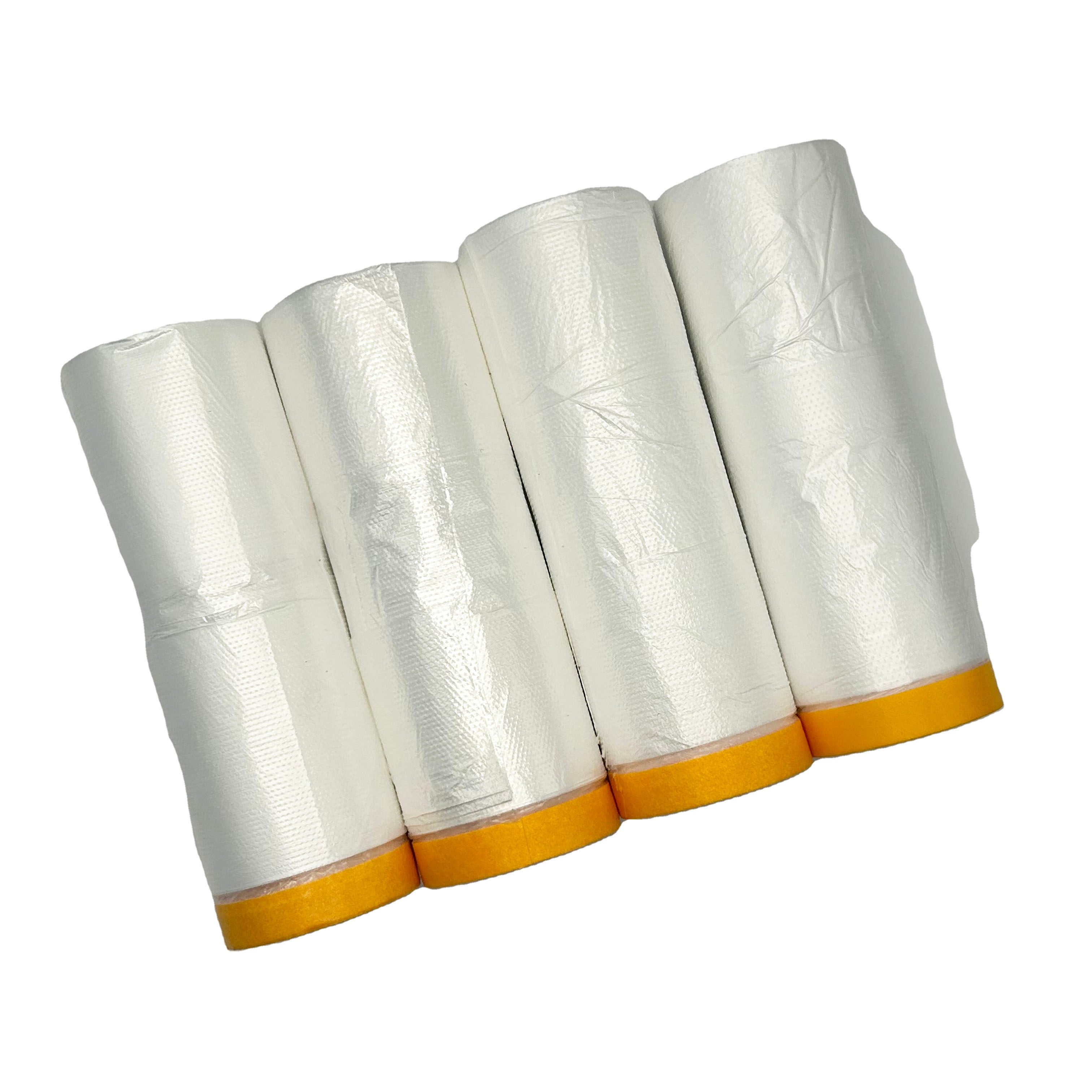 Static Adhesion Car Paint Masking Film With Strong Paper Tape Plastic Film Product