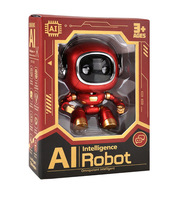 Robot de conversation vocal intelligent IA, compagnon de bureau interactif, mini robot de bureau ambulant pour enfants, parle et discute