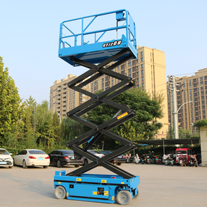 Plateforme élévatrice à ciseaux hydraulique autopropulsée abordable, électrique, pour plateforme élévatrice à ciseaux de 8,75 m - Product Image 1