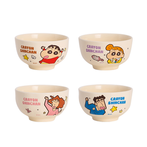 Crayon Shin-chan uma Família Tigela De Cerâmica Pode Ser Colocado No Microondas Tigela De Arroz Dos Desenhos Animados Tigela De Louç<span class=keywords><strong>a</strong></span> De Cerâmica Do Lar Bonito - Product Image 5