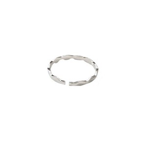 S925 Pure Silver Wave Geometric Open <b>Ring</b> For Women Everyday Wear Fashion Simple Stackable Finger <b>Ring</b> - Product Image 5
