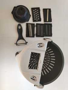 Cortador de Verduras Doméstico, Rallador de Patatas y Rábanos, Pelador, Rebanador, Cesta de Drenaje, Cesta de Lavado, Utensilios de Cocina - Product Image 6