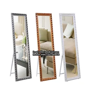 40X150cm large long wood plastic full length mirror cheap floor standing dressing mirror ornate living room mirror