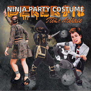 ชุดนินจาโพลีเอสเตอร์คุณภาพสูงสำหรับเด็ก ชุดสำหรับงานปาร์ตี้และชุดฮาโลวีน ขายส่งจากโรงงาน - Product Image 5