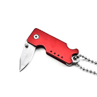 Couteau pliant multifonctionnel OEM en acier inoxydable avec poignée en aluminium pour camping, format mini porte-clés – Fournisseur d'usine