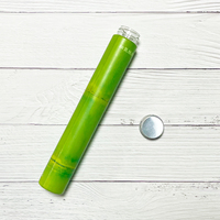 Personnalisé 350ml PET Long Tube Boisson Lait Thé Bouteilles Transparent Bouteilles De Jus En Plastique Jetable