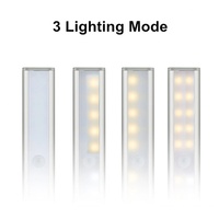 20 LED rechargeables pour éclairage sous-meuble de cuisine, éclairage mural pour vitrine, avec télécommande, étanche et haute luminosité