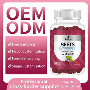 Preço de atacado Vegan Beet Root Gummies OEM ODM Private Label Suporta Saúde Do Coração Energia Natural Vitamina <span class=keywords><strong>D3</strong></span> B12 para Adultos - Product Image 4
