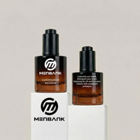 Bouteilles compte-gouttes à fond épais pour huiles essentielles 50 ml, huile pour barbe, soin de la peau, flacon en verre cristal de luxe avec compte-gouttes à aiguille noire