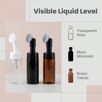 Bouteille à pompe mousseuse personnalisable avec logo, 100 ml, 200 ml, pour produits de beauté, soins de la peau, nettoyant facial, emballage vide, pulvérisateur pour perruques