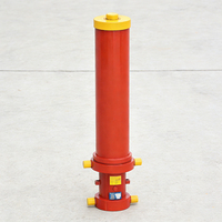 Vérin hydraulique télescopique à simple effet, course maximale 4000 mm, 50 tonnes, pour véhicules à benne basculante, camions à benne basculante, remorques