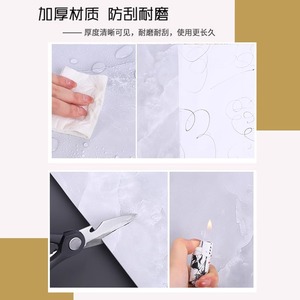 Imitation Marble <b>Wall</b> Stickers 30x60 Cm Waterproof PVC Self Adhesive Home Decoration Modern Design Flat Rectangle - Product Image 4
