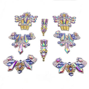 St.Croix festivali kostümleri aksesuarları kaynağı yaratıcı takı yamalar leylak serisi jel-geri Motif demir on aplike - Product Image 6