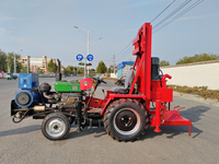 Foreuse de puits Huayu, tracteur diesel, machine de forage montée sur véhicule, 200 mètres, avec boîte de vitesses, moteur, tarière, pour puits d'eau, certifiée ISO9001