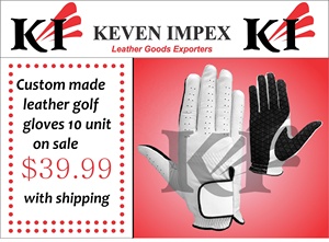 ถุงมือกอล์ฟสีขาวคุณภาพสูงรุ่นใหม่ Keven Impex Master Grip หนัง Cabretta สำหรับผู้ชาย สหรัฐอเมริกา - Product Image 5