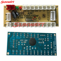 Controlador USB Arcade de 1 Jugador con Cero Retraso, Panel de Plástico, Joystick para PC