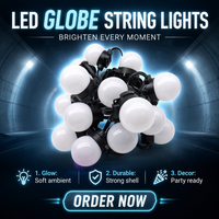 Lámpara Decorativa LED de Globo de 50 mm, Programable, a Todo Color, Compatible con SPI DMX, IP67, Resistente a la Intemperie, para Exteriores, Festividades y Paisajes