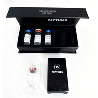Boîtes cadeaux et étiquettes personnalisées avec logo imprimé pour flacons de peptides vides de 3 ml, plateau d'insertion pour l'emballage et l'expédition de peptides
