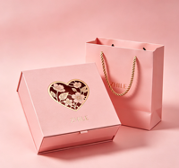 Boîte cadeau rigide de luxe personnalisée avec fermeture magnétique pour produits de soin de la peau, avec insert en mousse de velours et emballage avec logo personnalisé