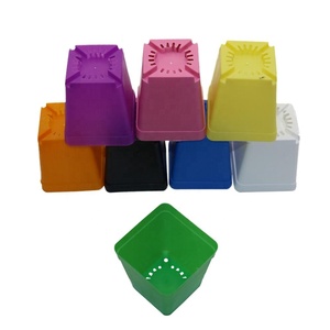 Pots de jardinage Pots de fleurs carrés en plastique pour plantes de pépinière Fleur - Product Image 6