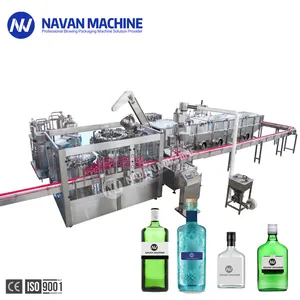 Automatische Glazen Fles Wijn En Sterke Drank Vulmachine Voor Gin Whisky Wodka Cognac Rum