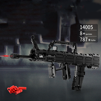 Jublock Gun Series Can Fire Sniper anak perakitan pendidikan plastik blok bangunan mainan Set Gun mainan Juguete