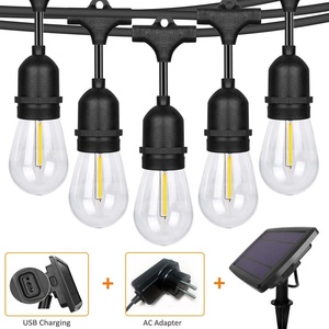 Đèn Dây Năng Lượng Mặt Trời Đặt Bóng Đèn LED 3V 12V Và Bảng Điều Khiển Năng Lượng Mặt Trời Bao Gồm Đèn Dây LED Năng Lượng Mặt Trời RGB Trắng Ấm - Product Image 2