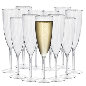 6oz/9oz plastic champagne flutes