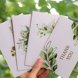 Cartes de remerciement personnalisées <span class=keywords><strong>en</strong></span> papier offset recyclé, motif floral élégant, avec impression offset pour la décoration de festivals - Product Image 1