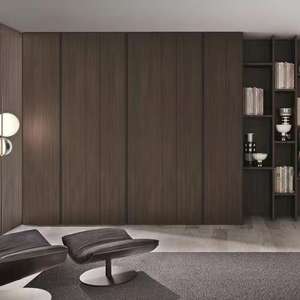 Armario de Dormitorio Moderno YALIG con Puerta Batiente de Melamina Color Madera en Venta - Product Image 2