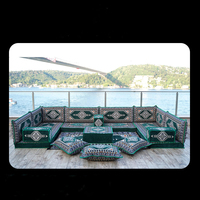Juego de Sofás Majlis Marroquíes de Lujo, Asientos Árabes para el Suelo, Sofá Modular en Forma de L para Sala de Estar u Hotel