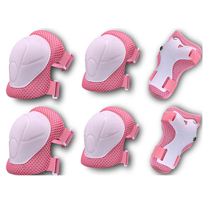 Juego de protección de <span class=keywords><strong>patinaje</strong></span> sobre ruedas 6 en 1 para niños, rodilleras, <span class=keywords><strong>coderas</strong></span>, protector de muñeca, equipo de protección para bicicleta de equilibrio deportivo - Product Image 4